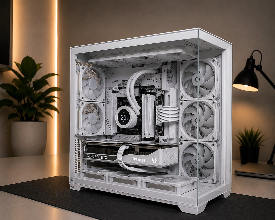 Voorbeeld witte PC-kast